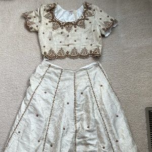 Indian Lehenga w/ matching crop top